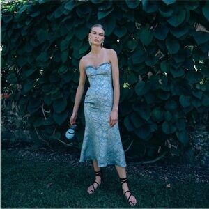 Markarian Odelina Brocade Midi Dress NWT